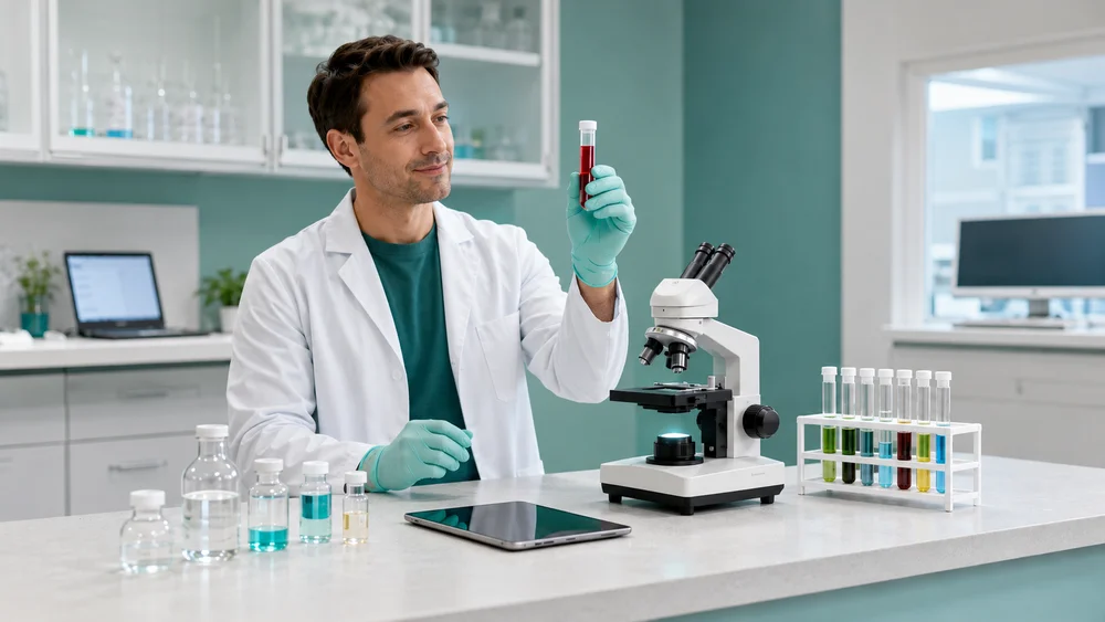 Mikronährstoff-Analyse im Labor: Blut-, Speichel- und Urinanalysen unter dem Mikroskop